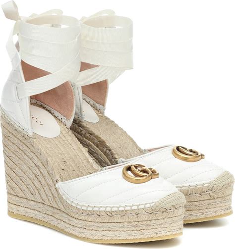 gucci leather platform espadrilles|Gucci espadrilles farfetch.